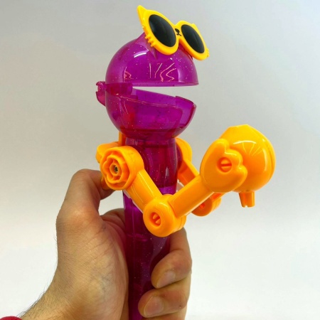 Держатель для леденцов/Игрушка-робот для хранения Lollipop (dark pink)